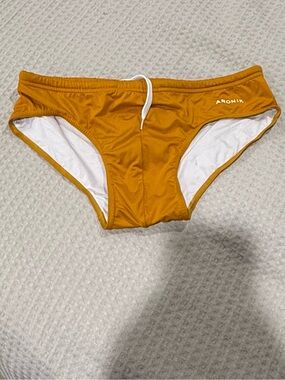 Men’s Mustard Swim Briefs
